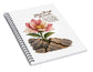 Flower Blooms Amid Rock - Spiral Notebook