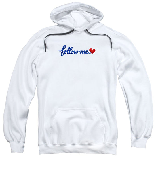 Follow Me Text with Heart - Sweatshirt