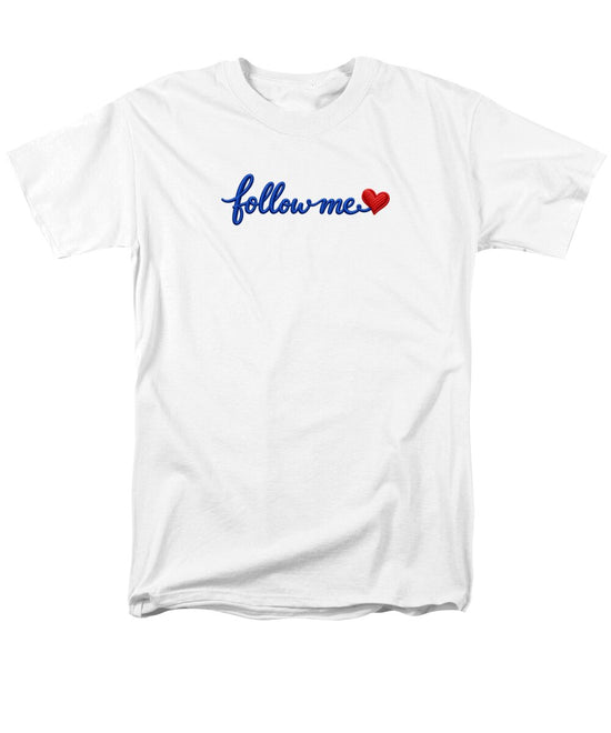 Follow Me Text with Heart - Men&