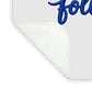Follow Me Text with Heart - Blanket