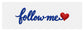Follow Me Text with Heart - Yoga Mat