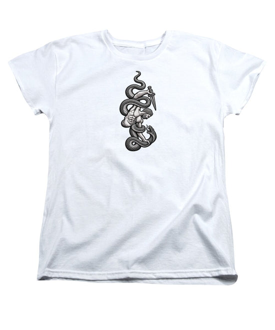 Intricate Snake and Dagger Artwork - Women&