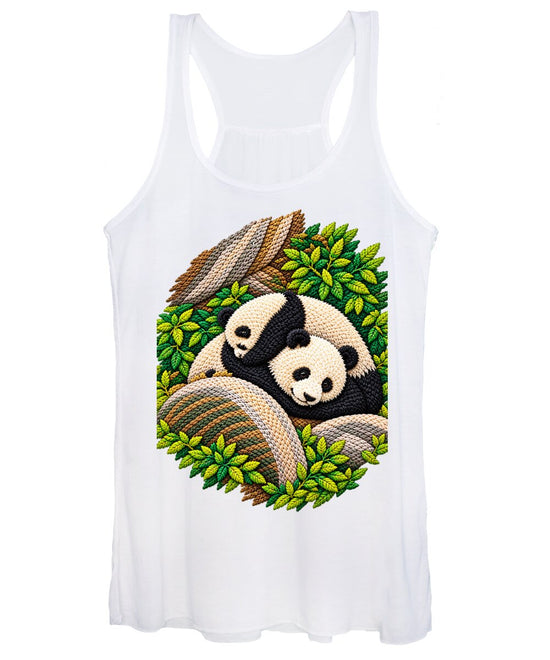 Playful Pandas in Bamboo Forest - Women&
