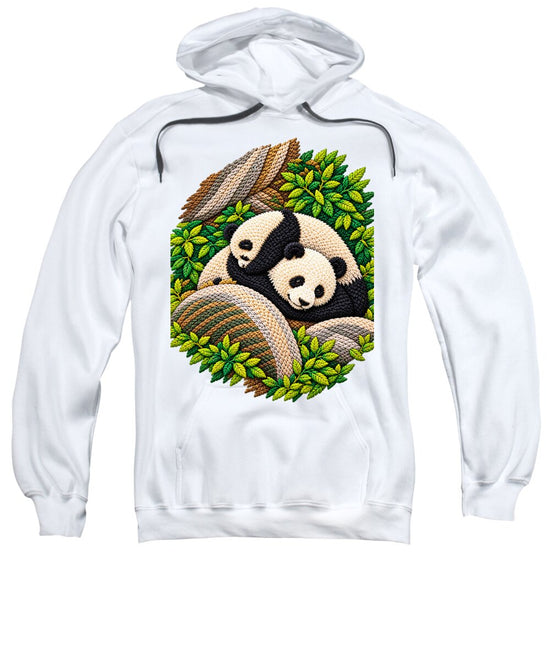 Playful Pandas in Bamboo Forest - Sweatshirt