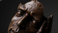 Abstract Human Face Sculpture - Silence is Golden Statue Modern Stone Art Decor