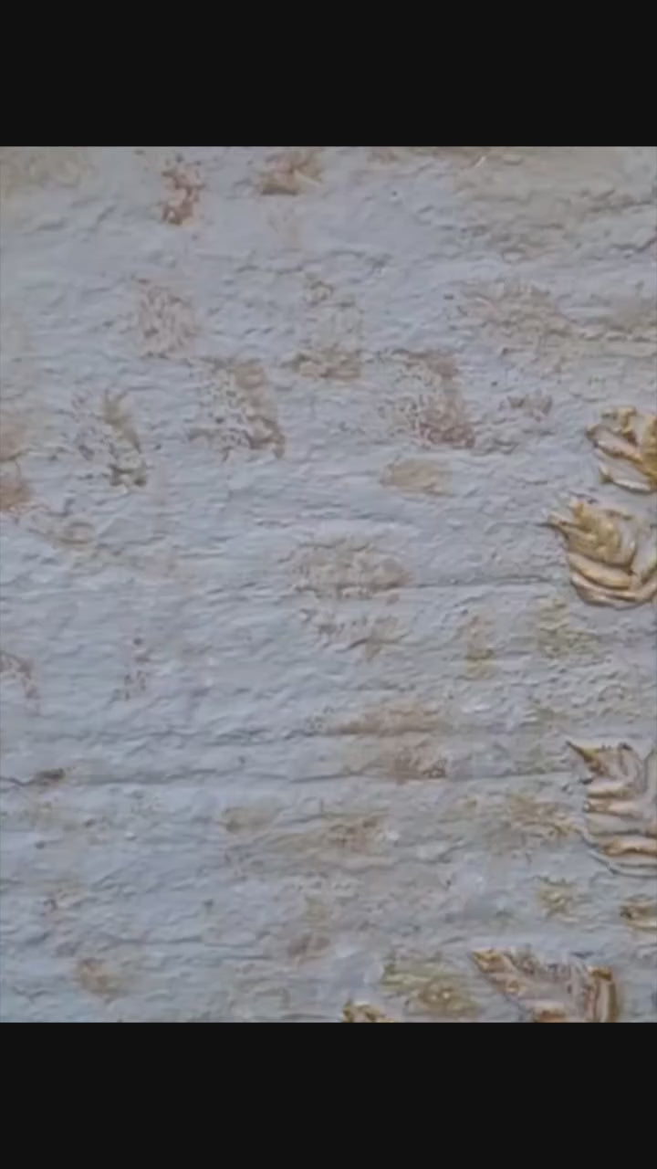 Handmade 3D Relief Paste Wall Art/ Flow of Letters