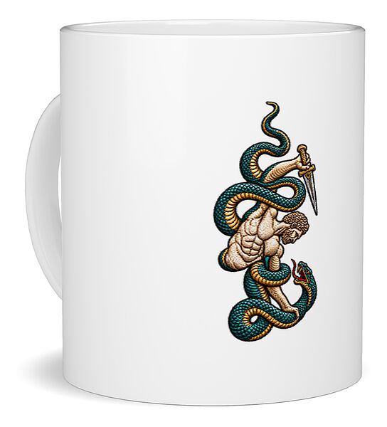 Warrior Entwined with Serpents - Mug
